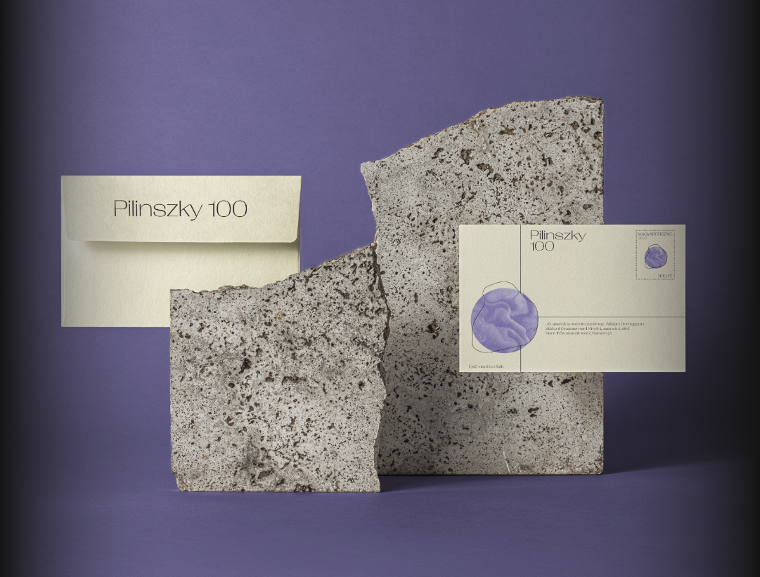 Pilinszky 100 - lila kompozíció